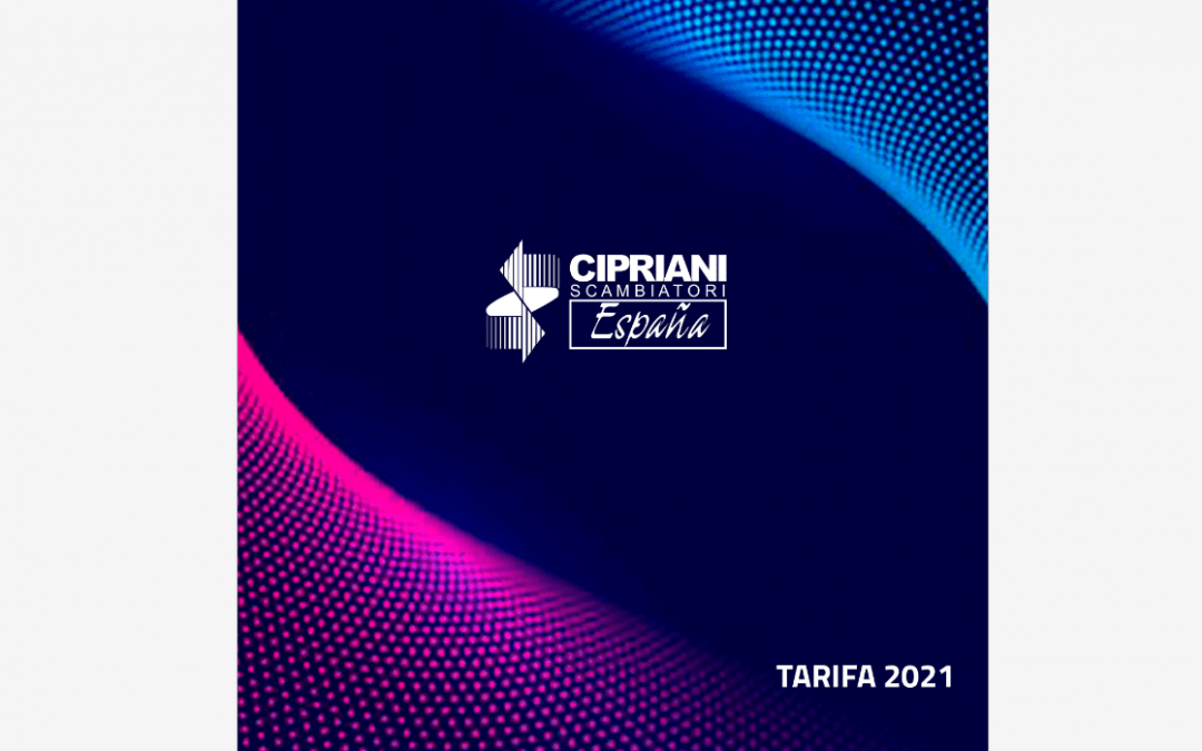 Nueva tarifa de precios 2021 CIPRIANI