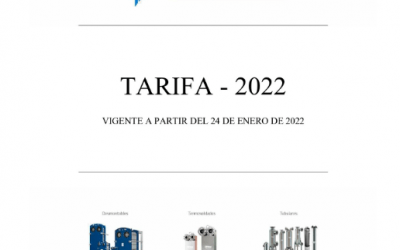 Nueva tarifa CIPRIANI 2022