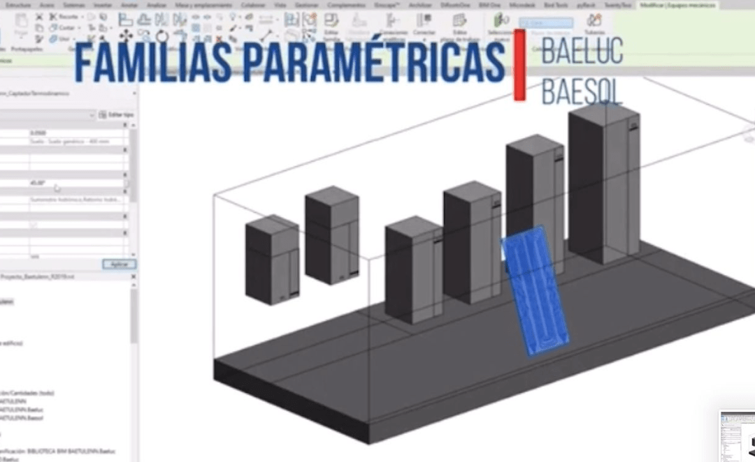 Biblioteca BIM aerotermia y solartermia BAETULENN